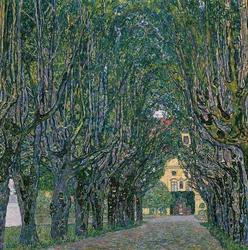 Allee im Park von Schloss Kammer
